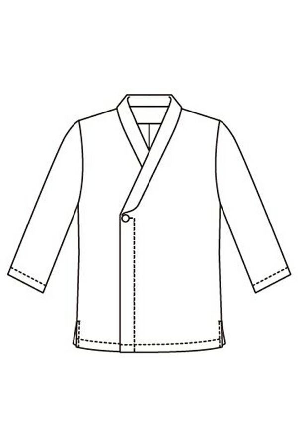 調理衣　線画