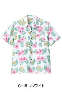 アロハシャツ　ホワイト